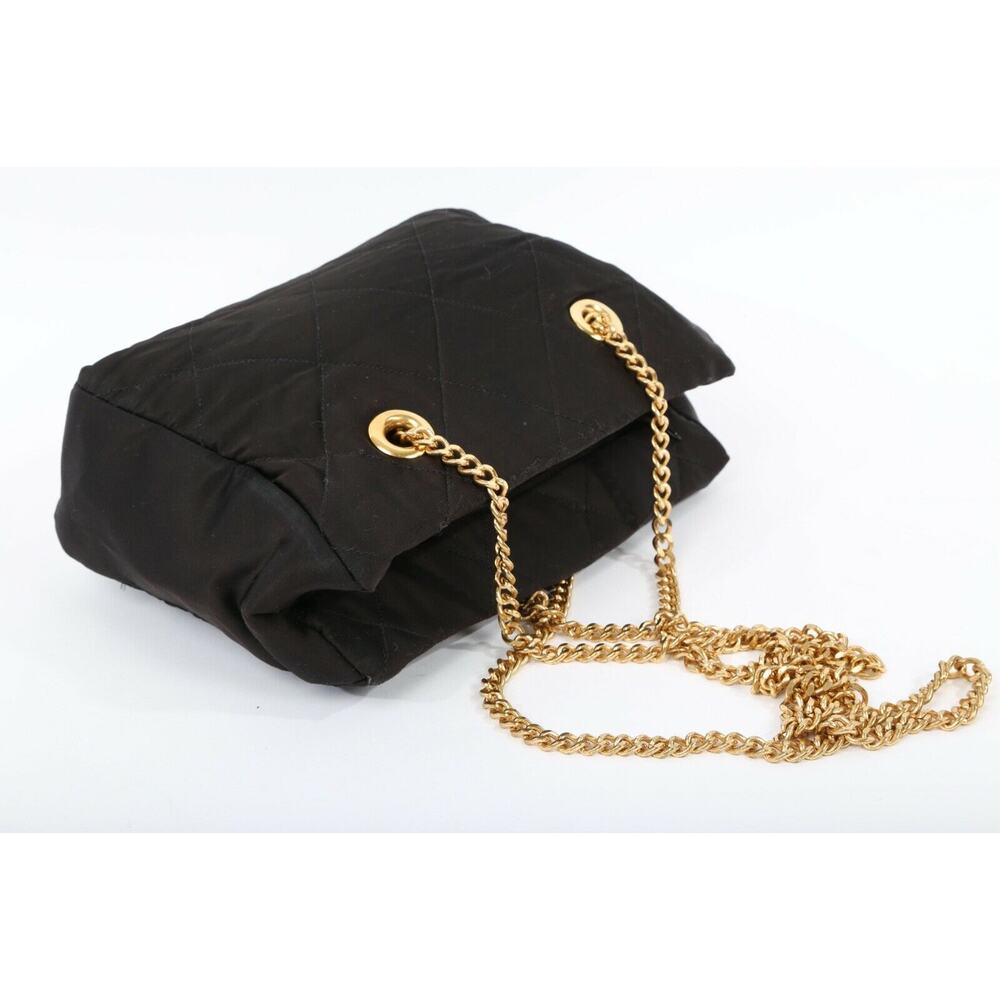 Vintage Unbranded Black Nylon Chain Shoulder Bag
